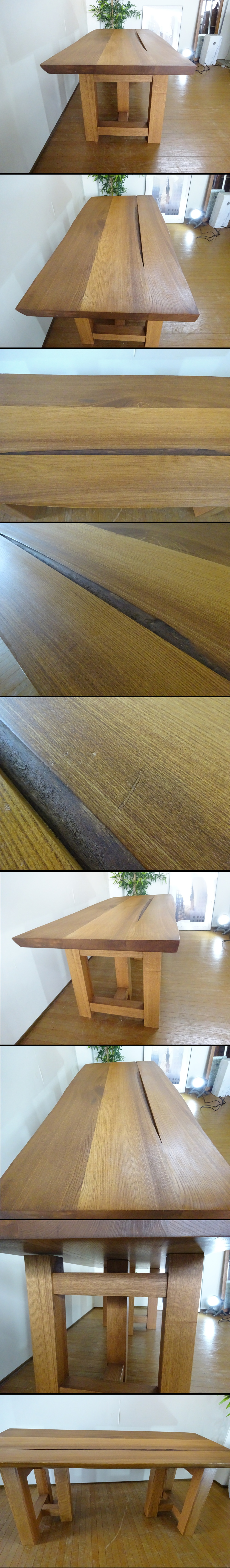 正式osk040307 タモ材無垢３枚剥ぎ ダイニングテーブル 天板厚さ（５０mm） その他